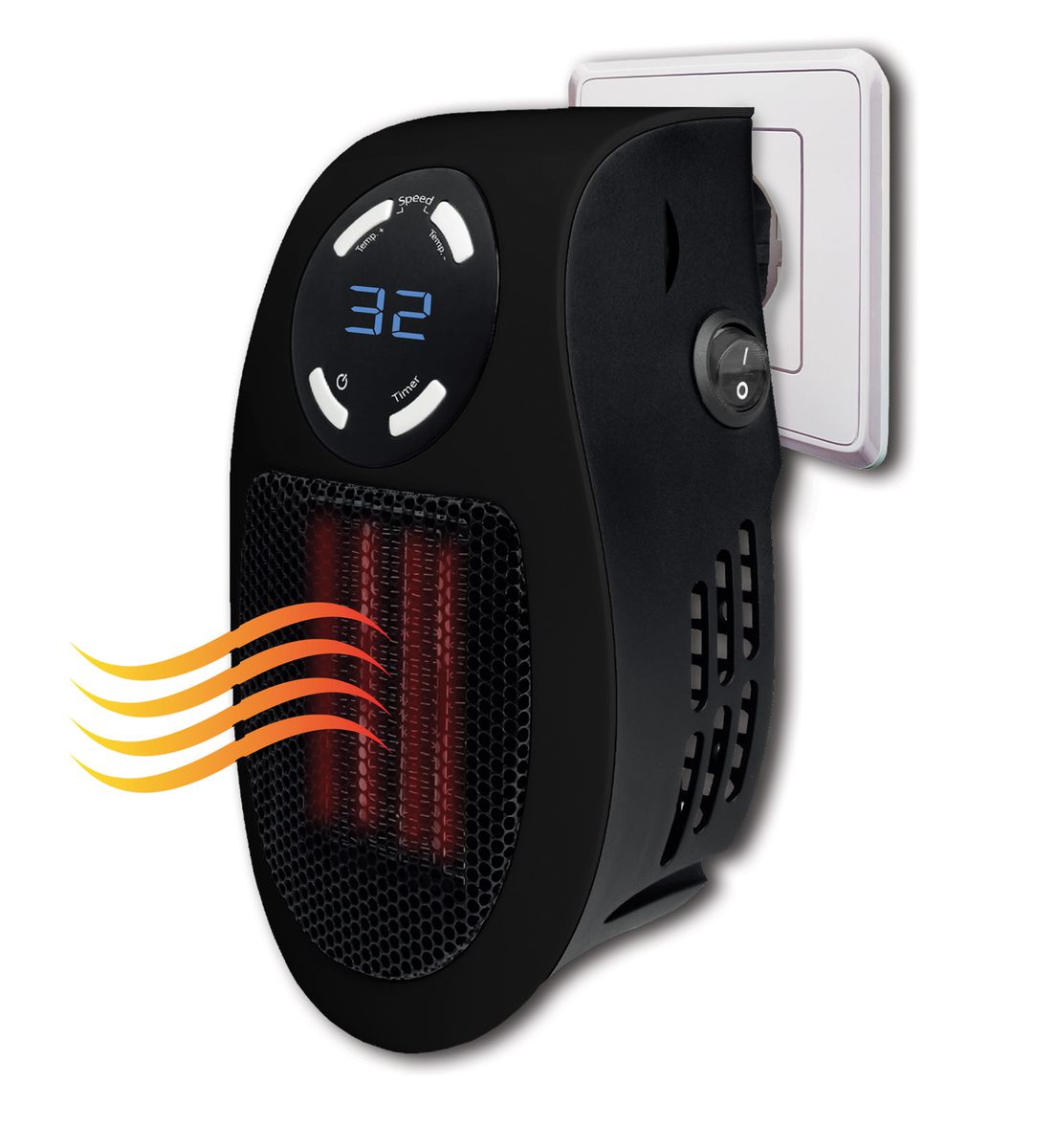 Nanotec Wall Plug Heater - Black_0