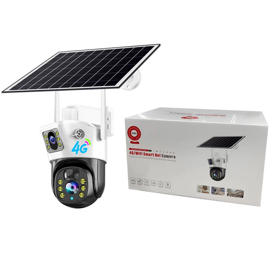 V380PRO Solar Camera 4MP Dual Lens Home Security Camera With Solar Panel - WIFI ONLY_0