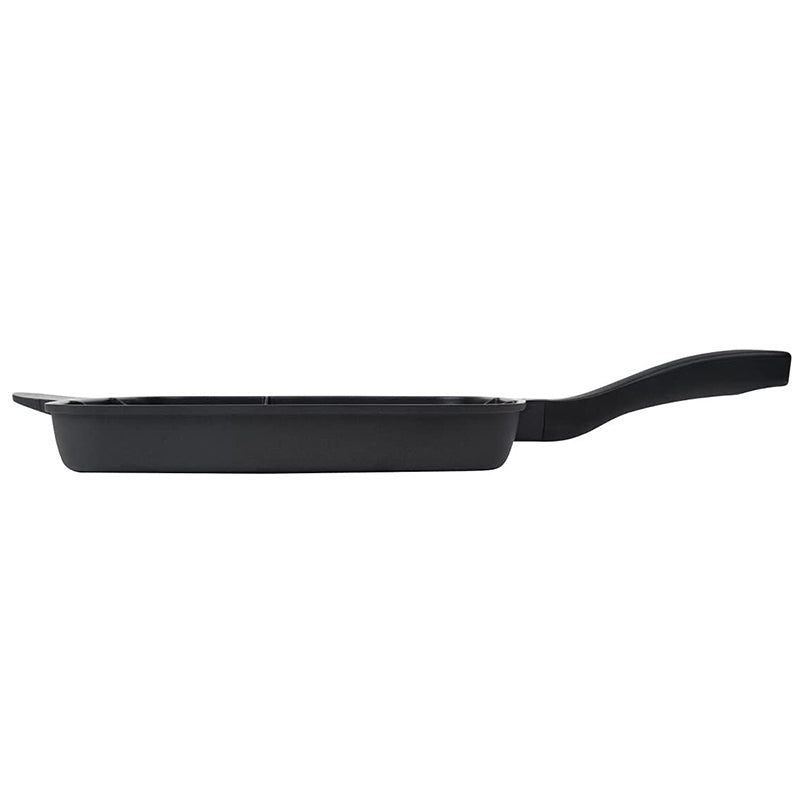 5 in 1 Rectangular Frying Pan-Black