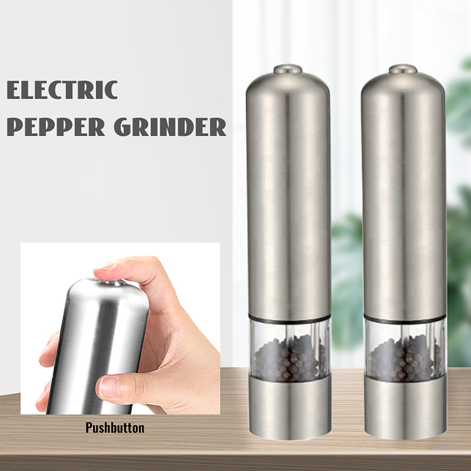 Stainless Steel Portable Pepper Grinder