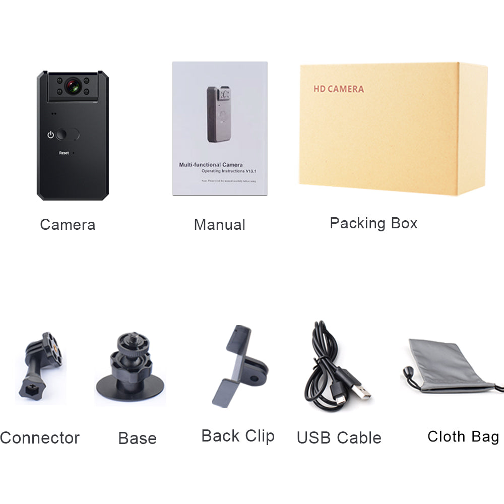 4K Mini Camera Wireless Camcorder