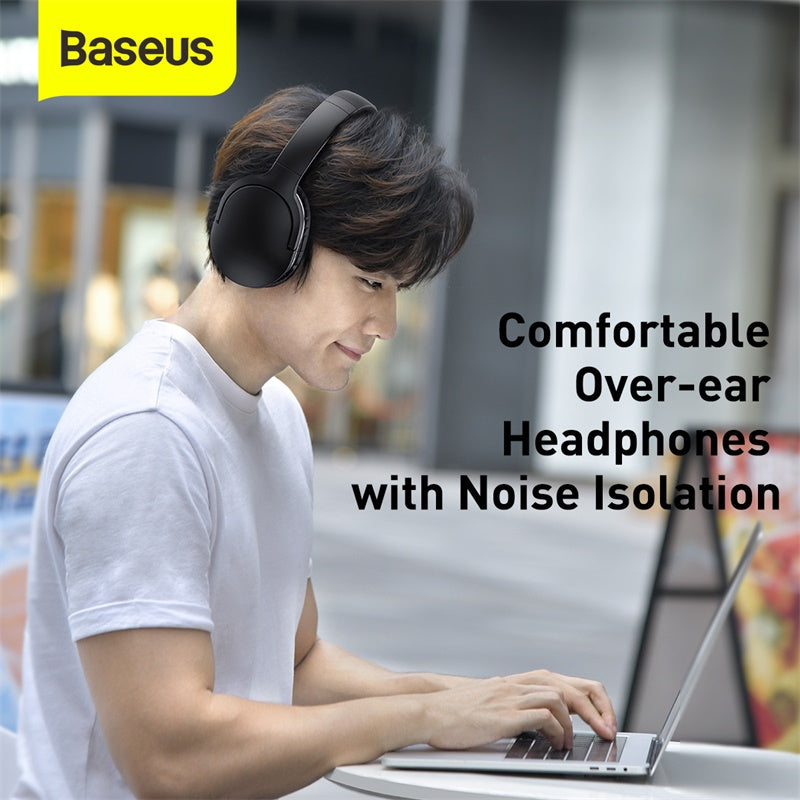 Baseus D02 Wireless Headphone Bluetooth 5.0 - Black