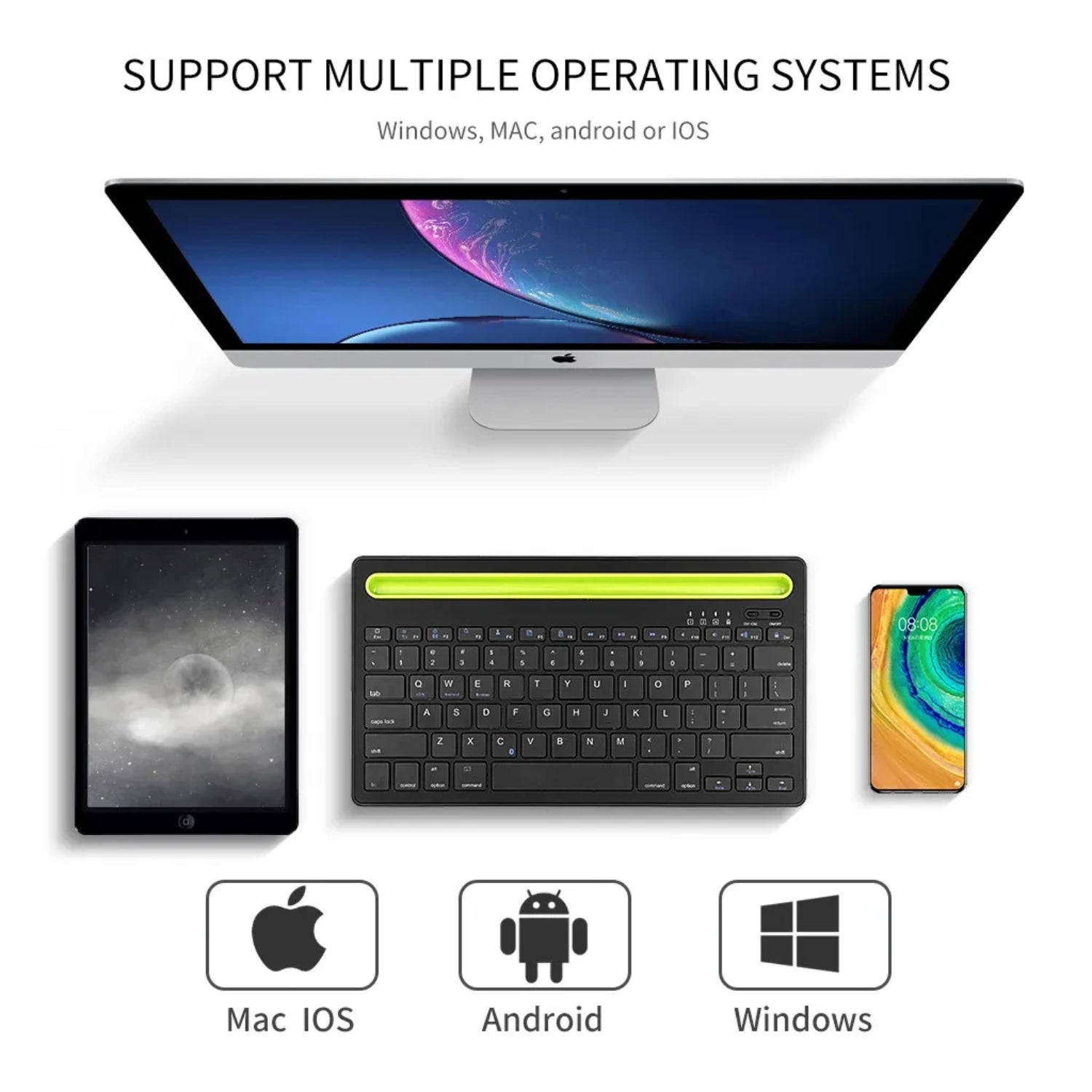 Wireless bluetooth Multi-System Wireless keyboard