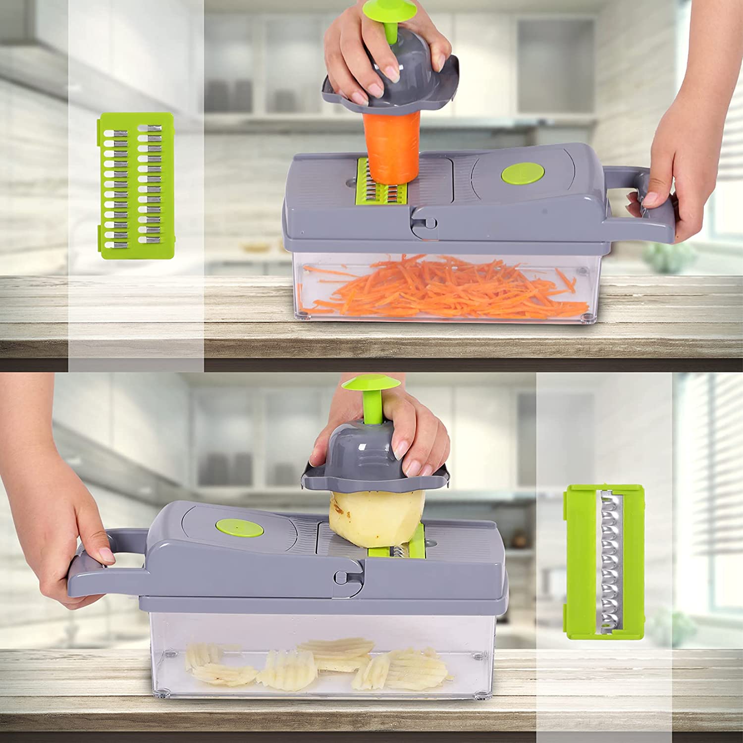 14 Piece Multifunctional Vegetable Slicer