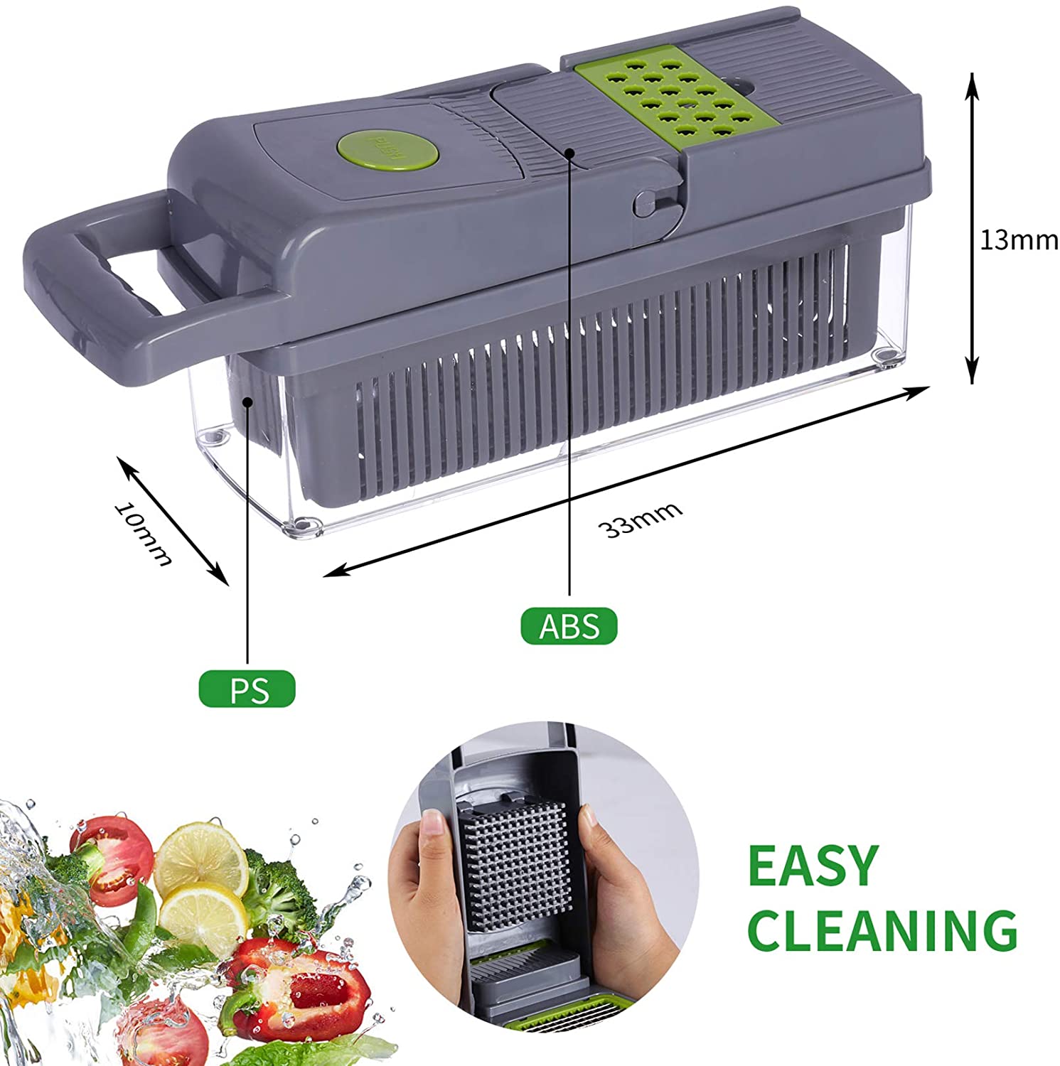 14 Piece Multifunctional Vegetable Slicer