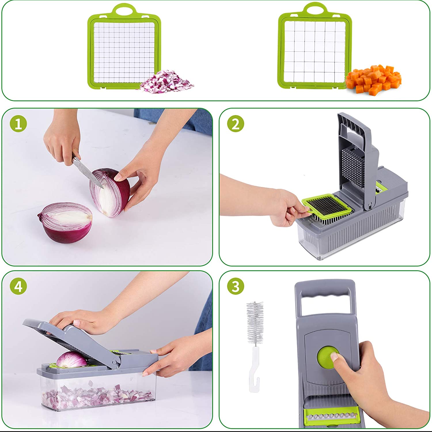 14 Piece Multifunctional Vegetable Slicer