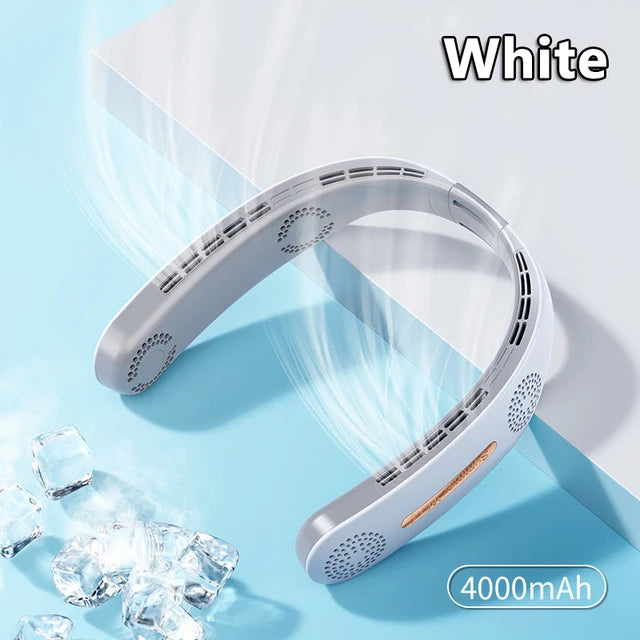 New Xiaomi Mini Wireless Neck Fan Portable - White