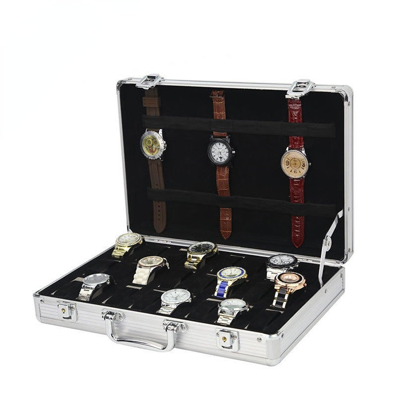 Watch Storage Organizer Jewelry Briefcase-15 Grids