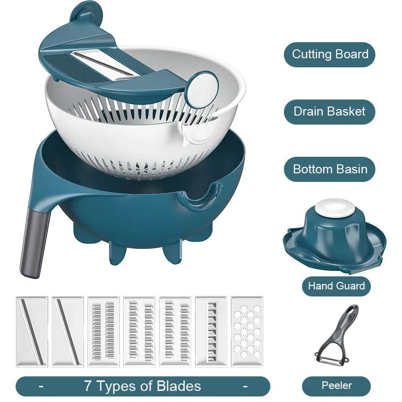 9 In 1 Multifunctional Vegetable Slicer