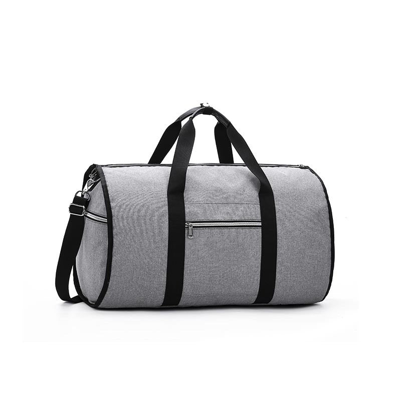 Waterproof Travel Bag Mens/Women Travel Shoulder Bag 2 In 1 Large Luggage Duffel Totes Carry On Hand Bag - Grey