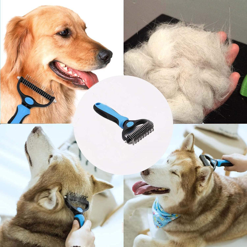 Dematting Comb & Grooming Tool for Cats & Dogs