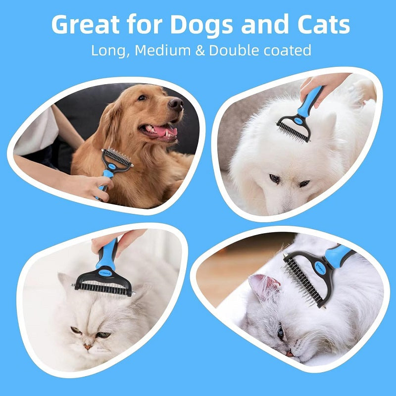 Dematting Comb & Grooming Tool for Cats & Dogs