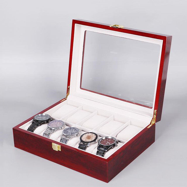 Luxury Wooden Watch Box 6 Slots