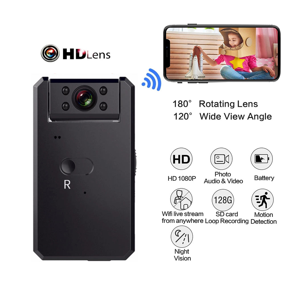 4K Mini Camera Wireless Camcorder