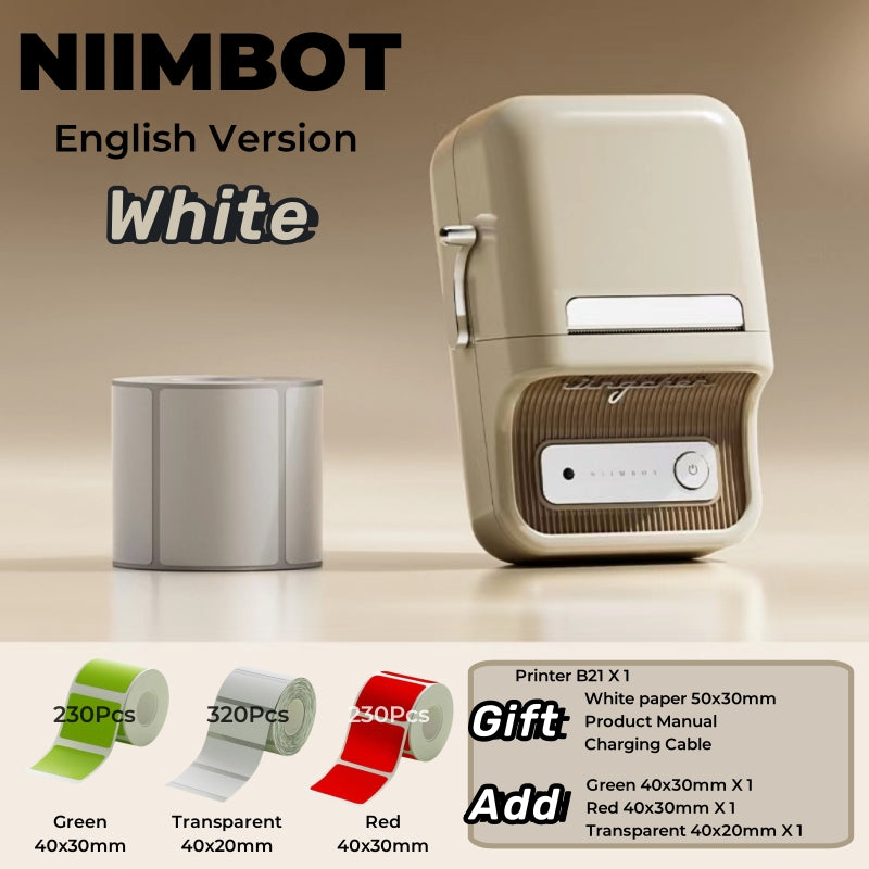 Niimbot B21 (+ 1 free roll included) - BLACK