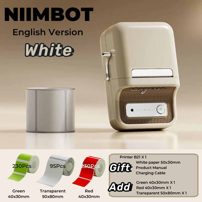 Niimbot B21 (+ 1 free roll included) - BLACK