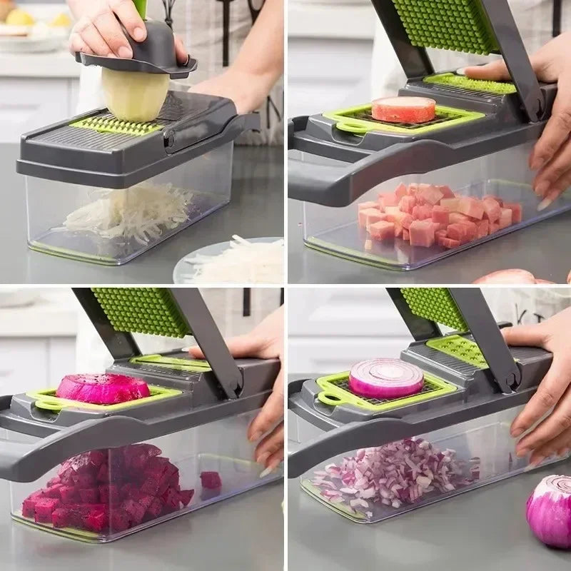 14 Piece Multifunctional Vegetable Slicer