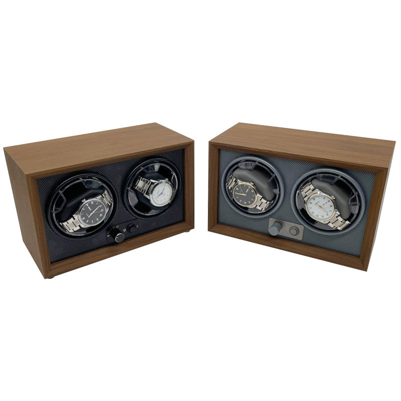 Luxury Dual Watch Winder Box with USB Power