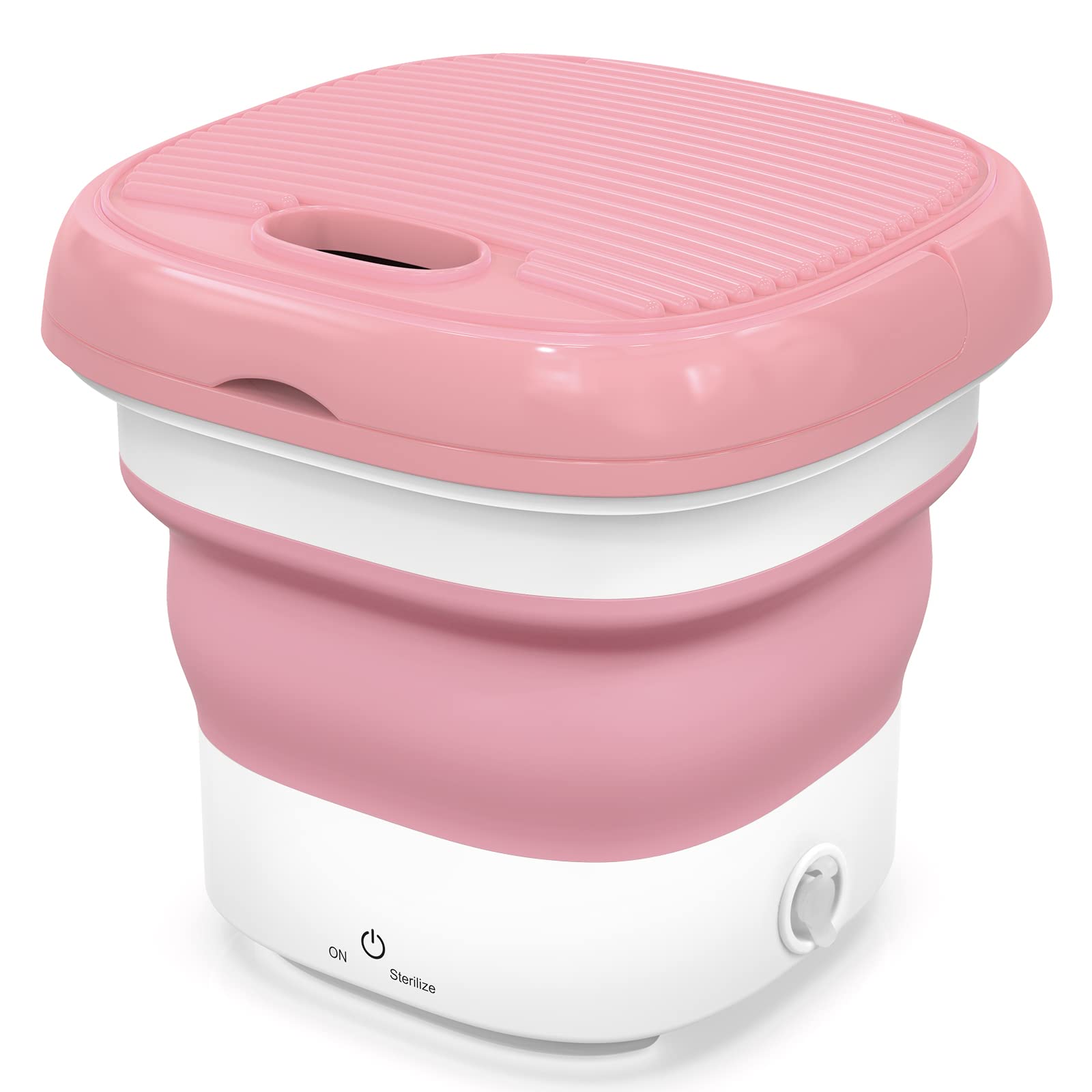 8L Mini Foldable Sterilizing Washing Machine - Pink