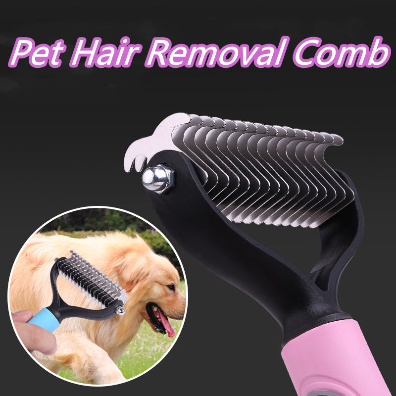 Dematting Comb & Grooming Tool for Cats & Dogs