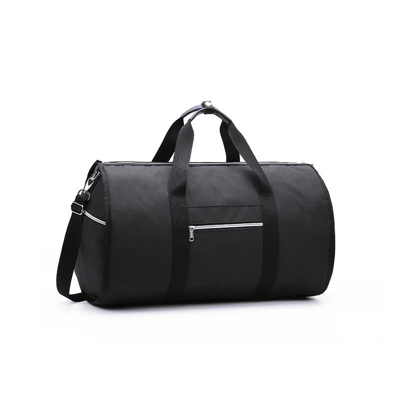 Waterproof Travel Bag Mens/Women Travel Shoulder Bag 2 In 1 Large Luggage Duffel Totes Carry On Hand Bag - Black