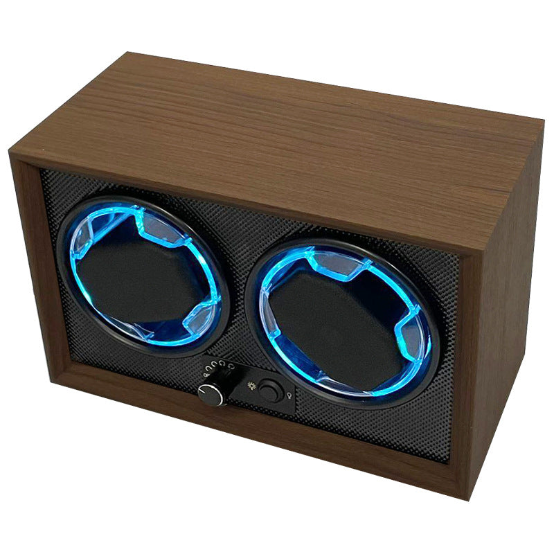 Luxury Dual Watch Winder Box with USB Power