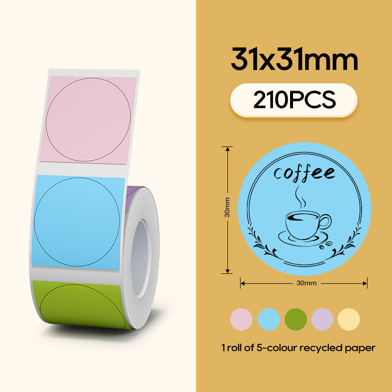 3 Rolls of White B21 Labels Bundle - compatible with Niimbot B21