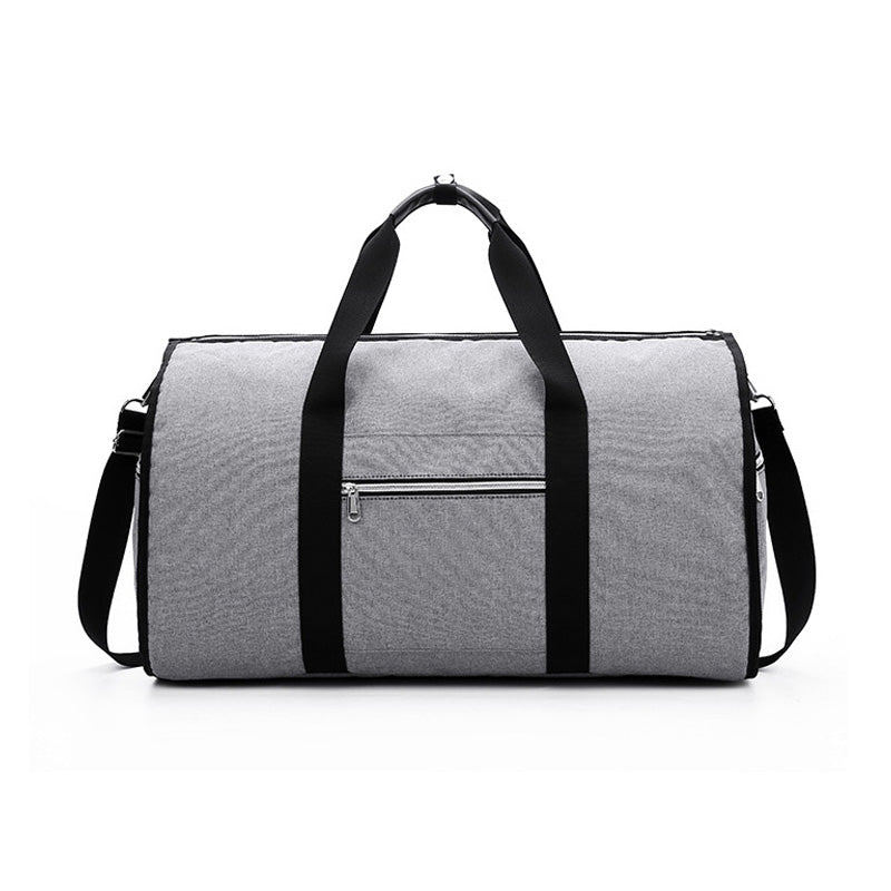 Waterproof Travel Bag Mens/Women Travel Shoulder Bag 2 In 1 Large Luggage Duffel Totes Carry On Hand Bag - Grey