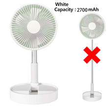 180 Degree 4 Speed Adjustable Foldable Portable Fan - White