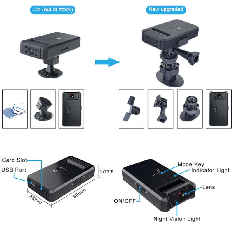 4K Mini Camera Wireless Camcorder