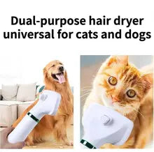 2 in 1 Pet Grooming Hair Dryer Blower Slicker Brush