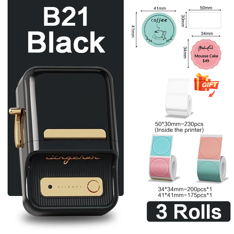 Niimbot B21 (+ 1 free roll included) - BLACK