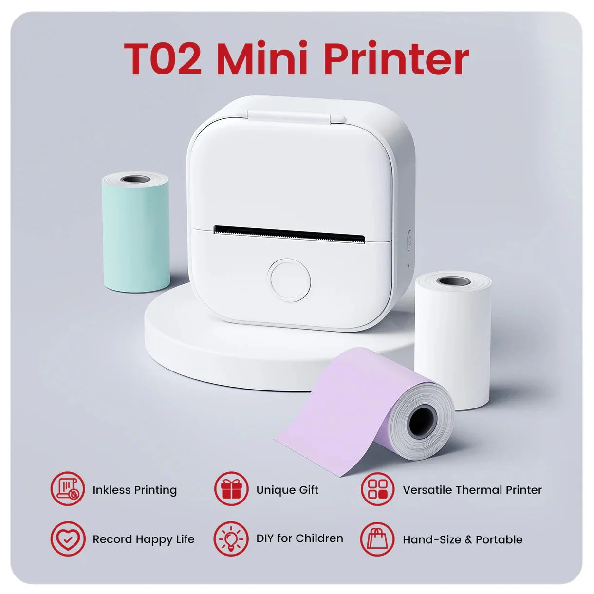 Phomemo Portable Mini Thermal Printer T02 - Green