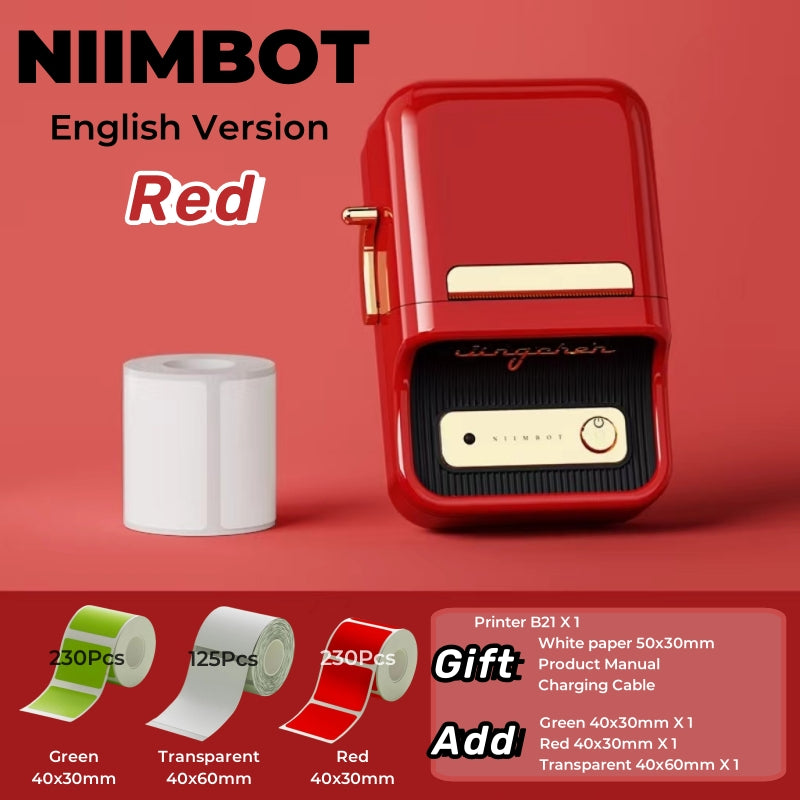 Niimbot B21 (+ 1 free roll included) - BLACK