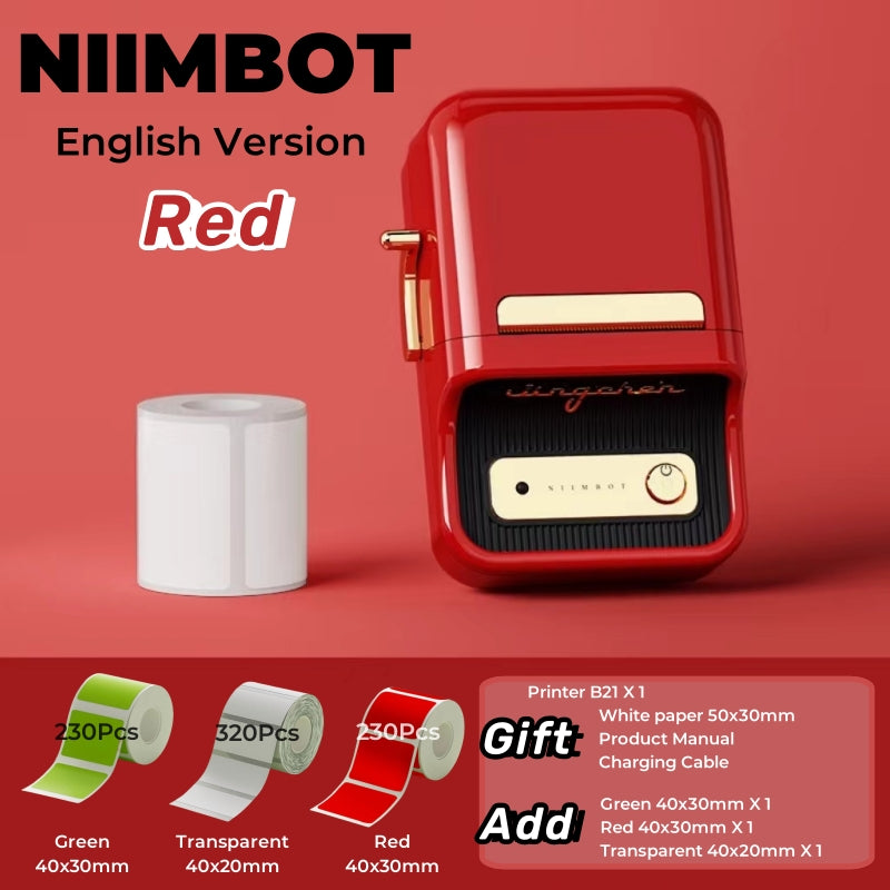 Niimbot B21 (+ 1 free roll included) - BLACK