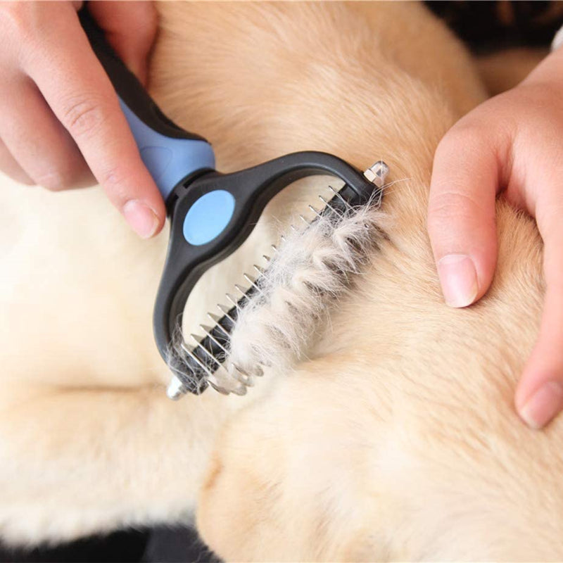 Dematting Comb & Grooming Tool for Cats & Dogs