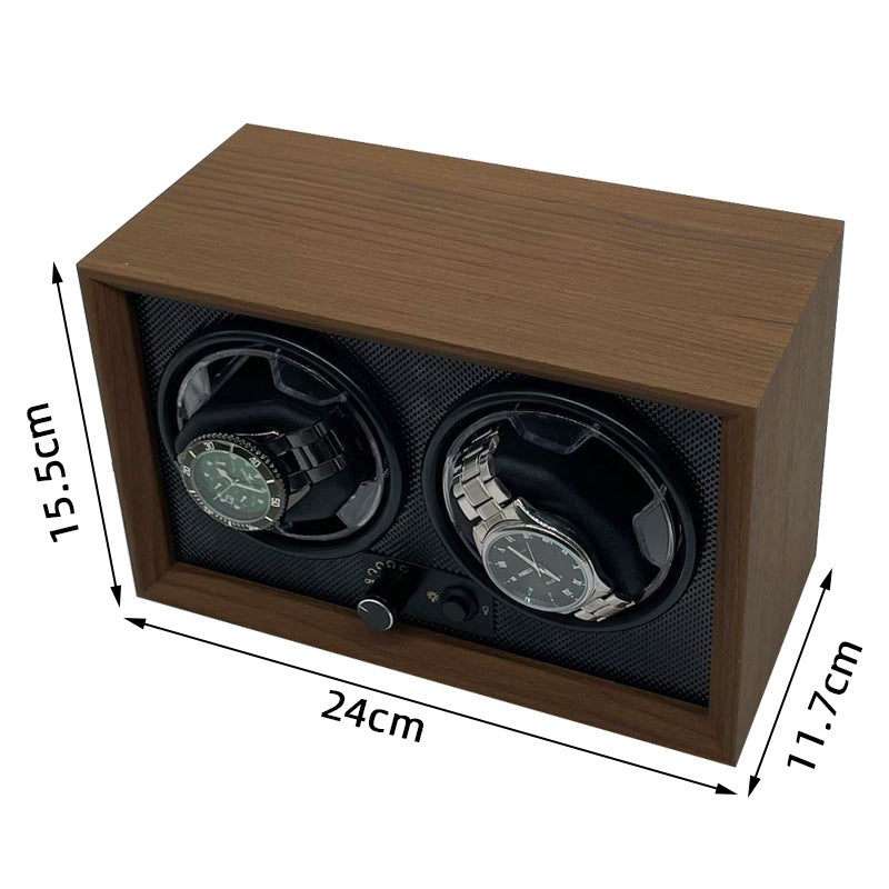 Luxury Dual Watch Winder Box with USB Power