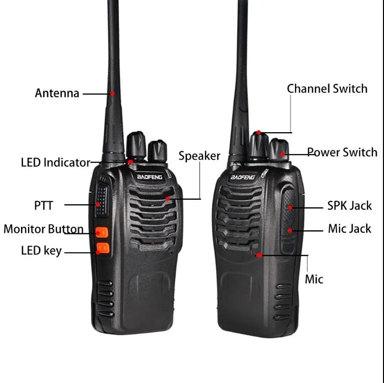 Two Way Radio Walkie Talkie 2pcs