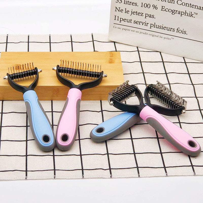 Dematting Comb & Grooming Tool for Cats & Dogs