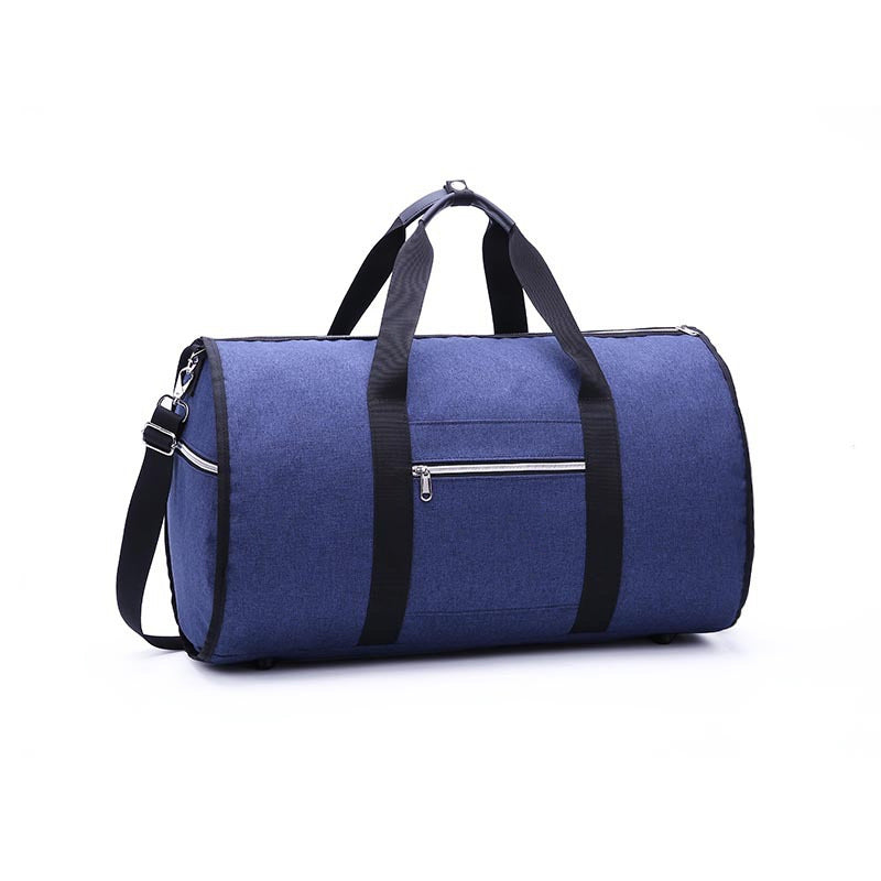 Waterproof Travel Bag Mens/Women Travel Shoulder Bag 2 In 1 Large Luggage Duffel Totes Carry On Hand Bag - Blue