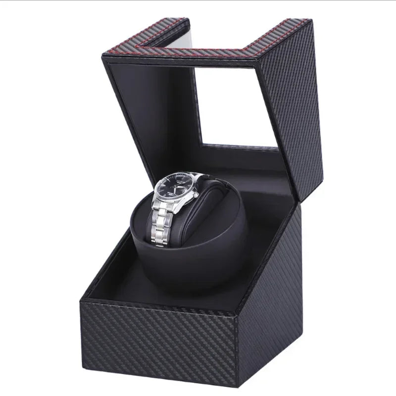 Watch Winder - Soft Cushion Carbon Fibre