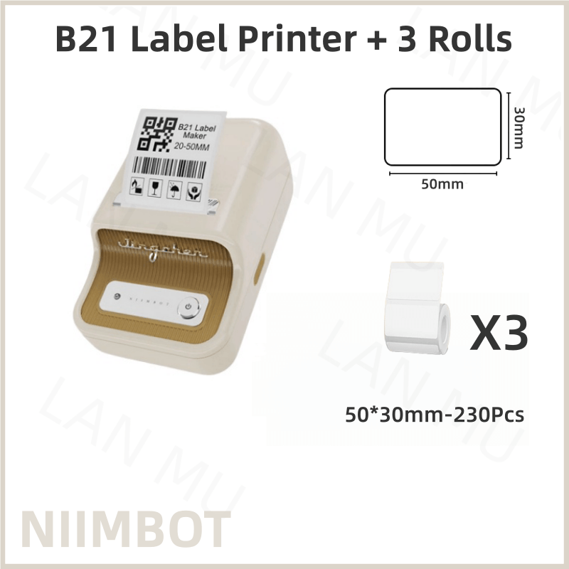 I-Niimbot B21 (+ 1 i-roll yamahhala ifakiwe) - RED 