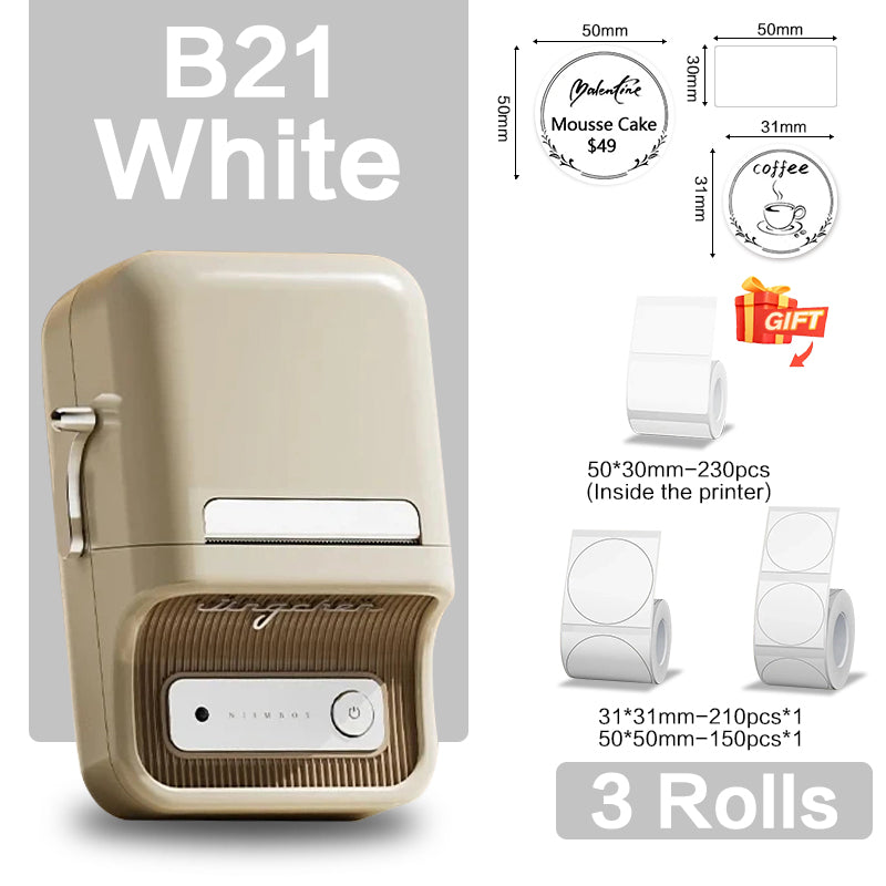 I-Niimbot B21 (+ 1 umqulu wamahhala ufakiwe) - OKULUHLAZA