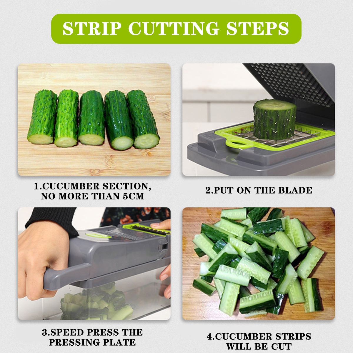 14 Piece Multifunctional Vegetable Slicer