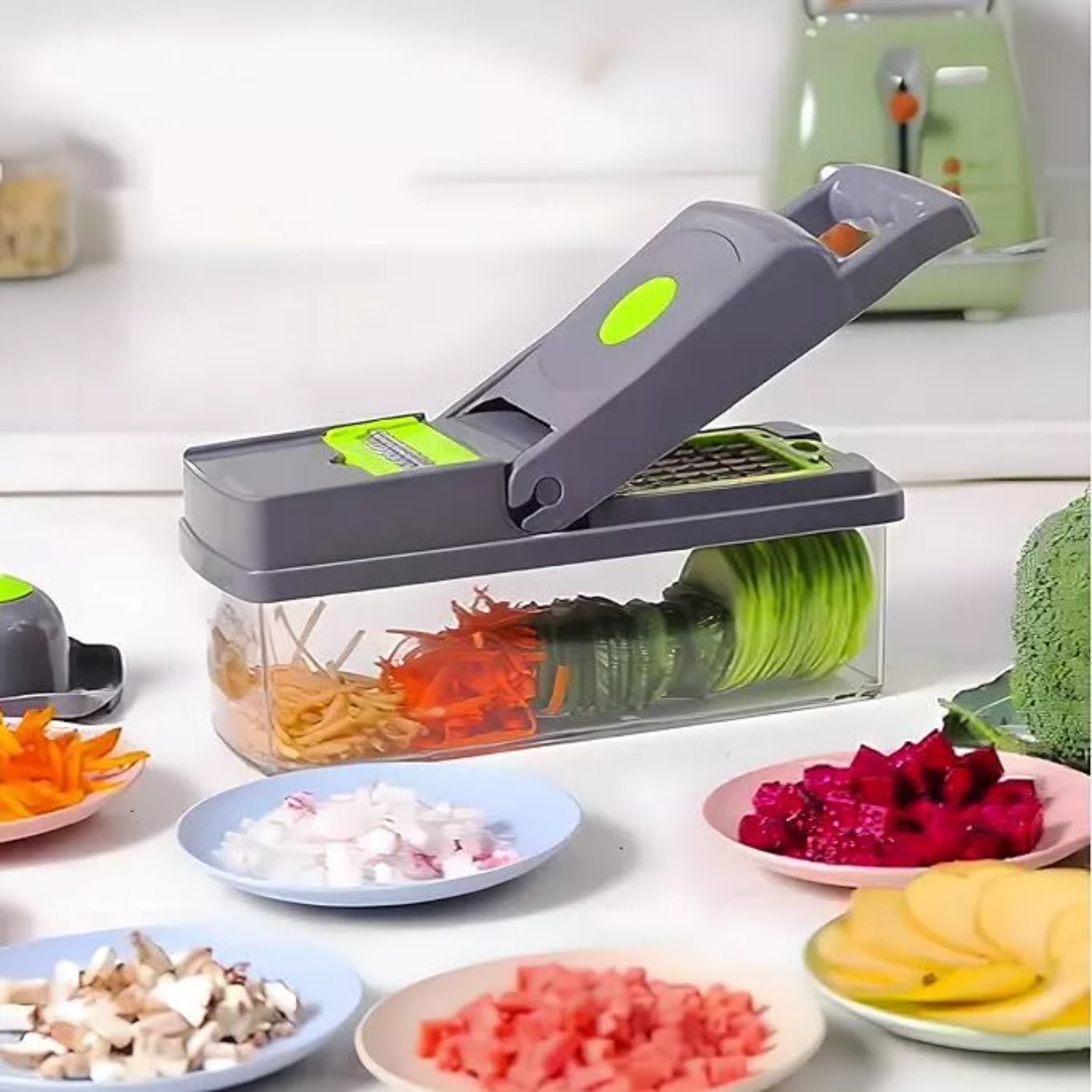 14 Piece Multifunctional Vegetable Slicer