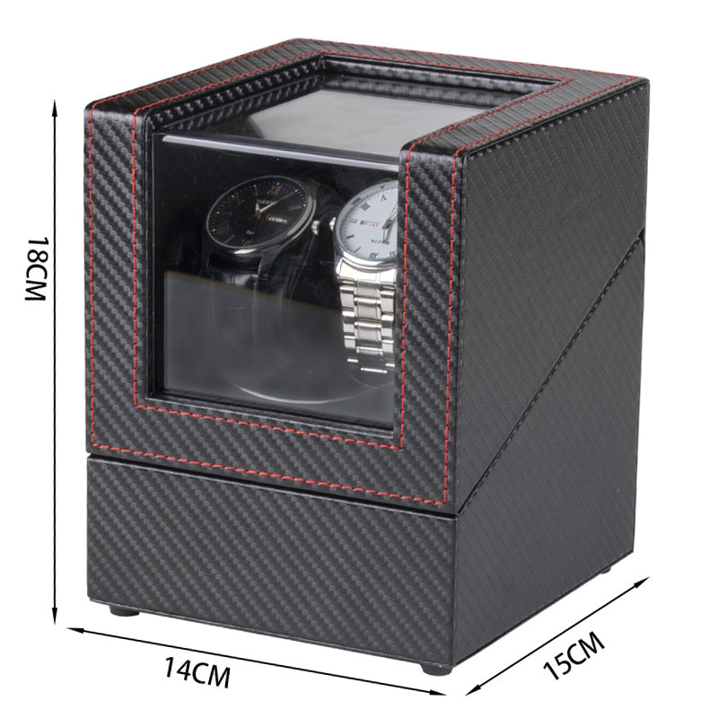 Carbon Fiber Watch Winders For Automatic Watches Usb Power Double