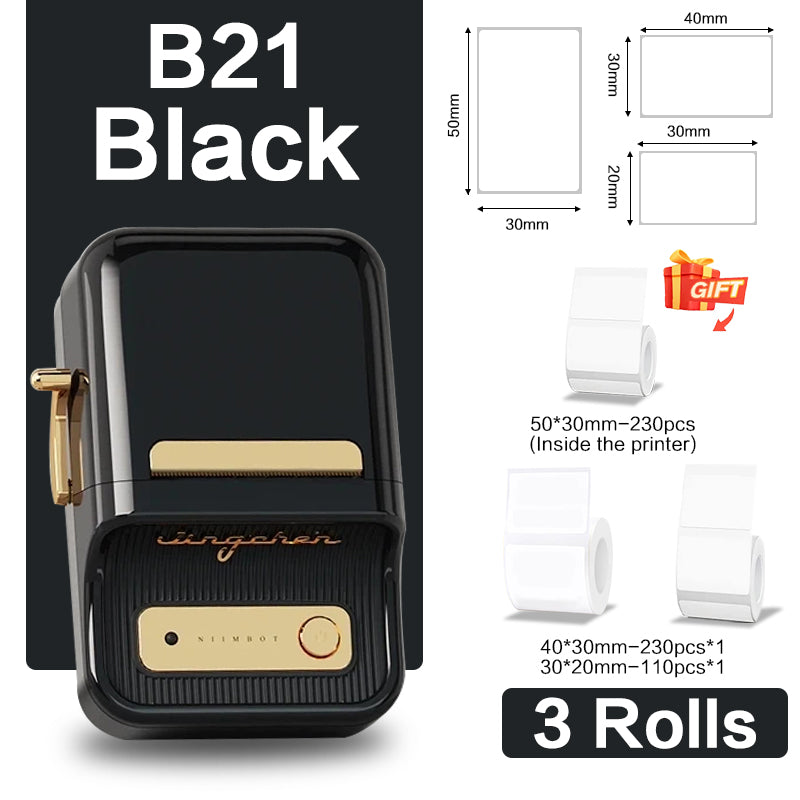 Niimbot B21 (+ 1 free roll included) - BLACK