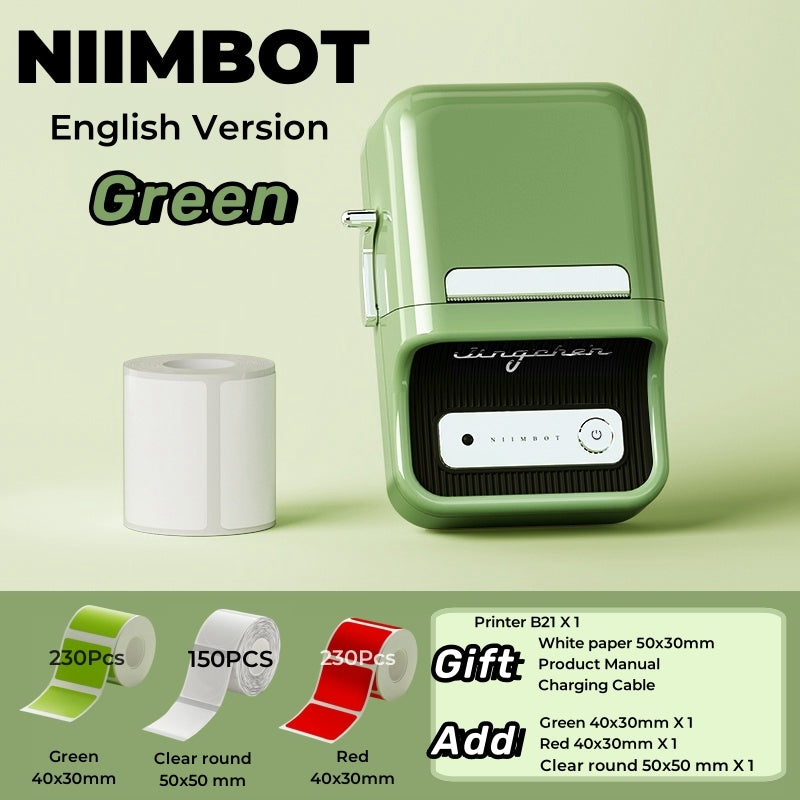 Niimbot B21 (+ 1 free roll included) - BLACK