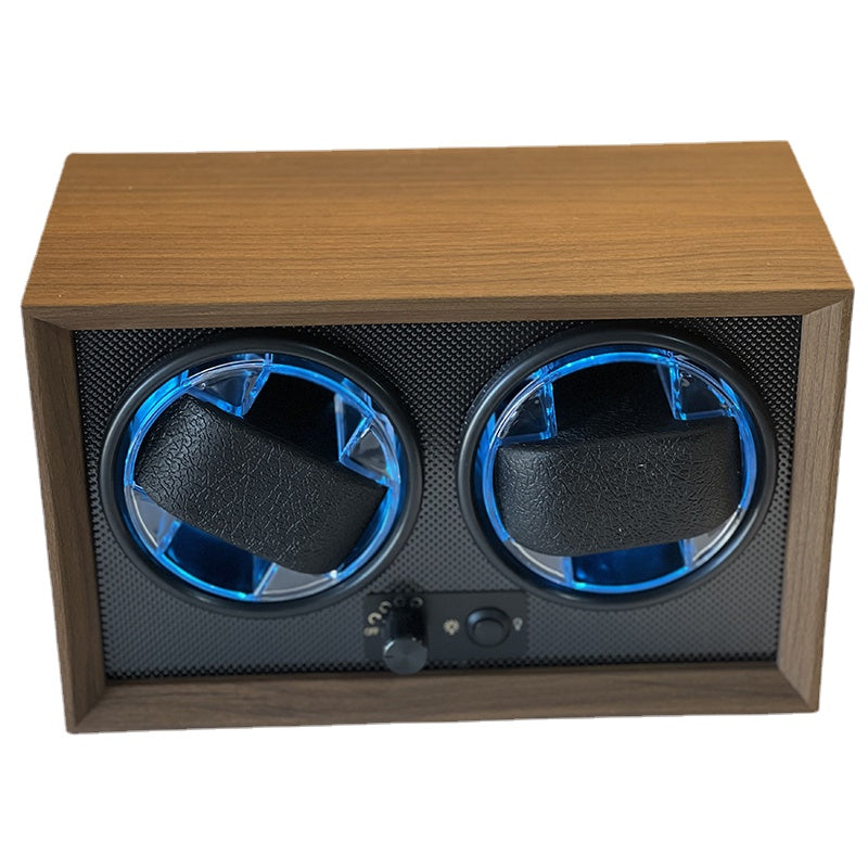 Luxury Dual Watch Winder Box with USB Power