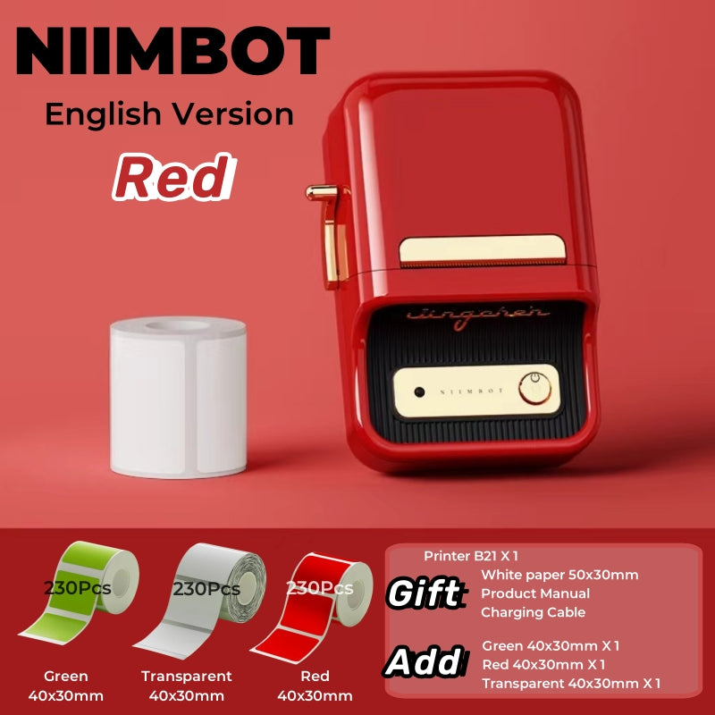 Niimbot B21 (+ 1 free roll included) - BLACK